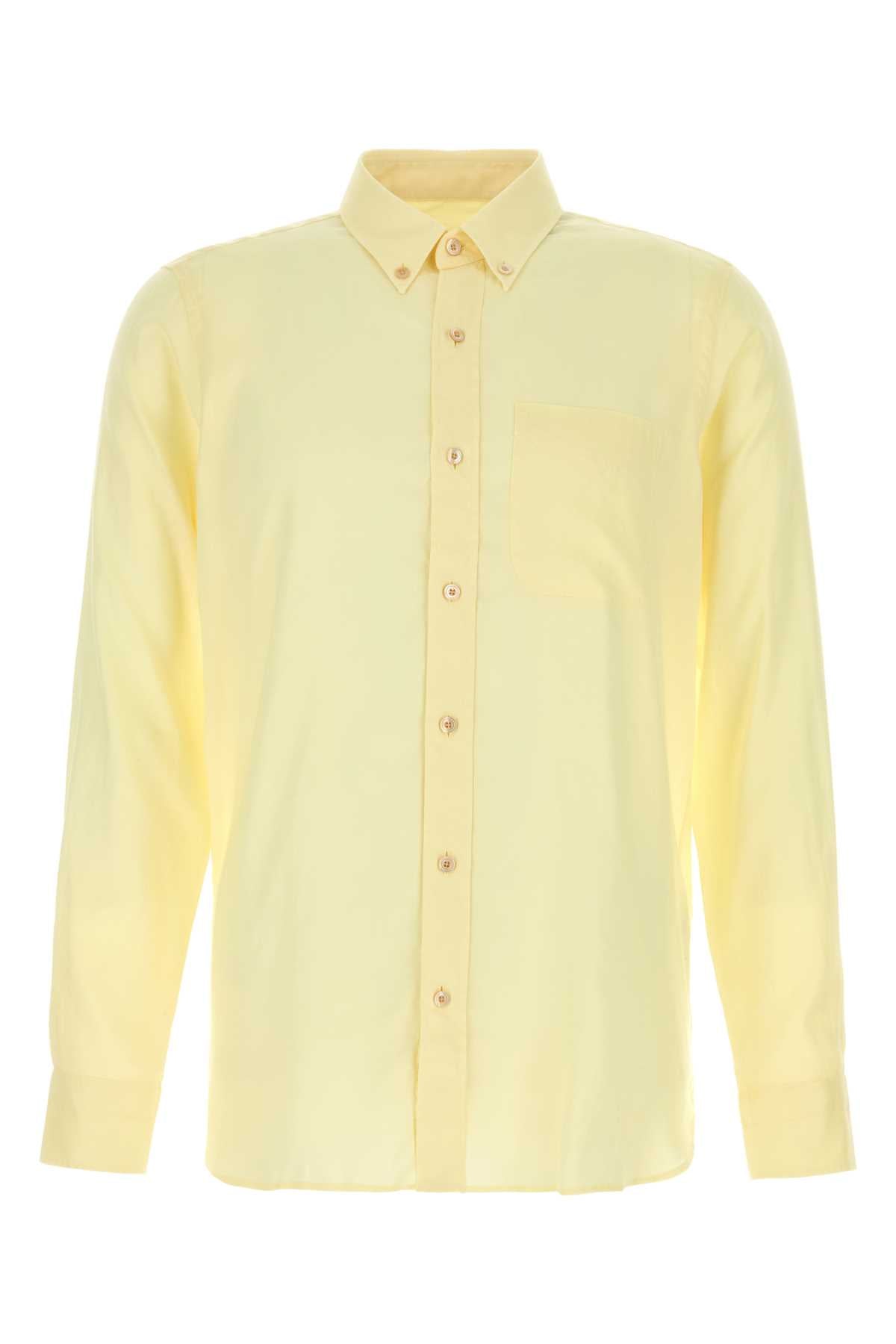 Yellow Lyocell Shirt Camicie