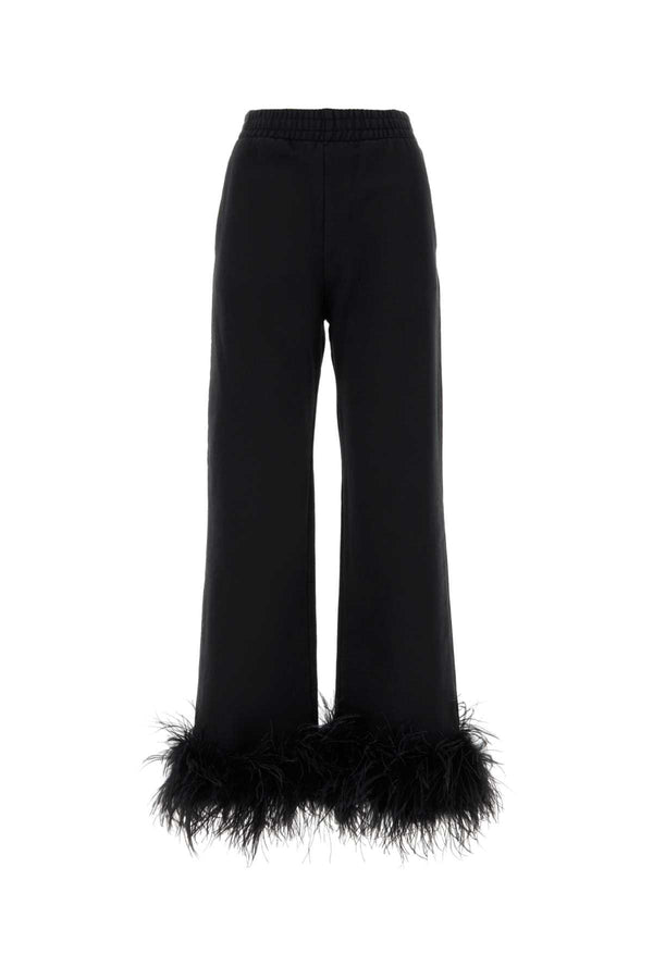 Prada 100% Cotton joggers in black