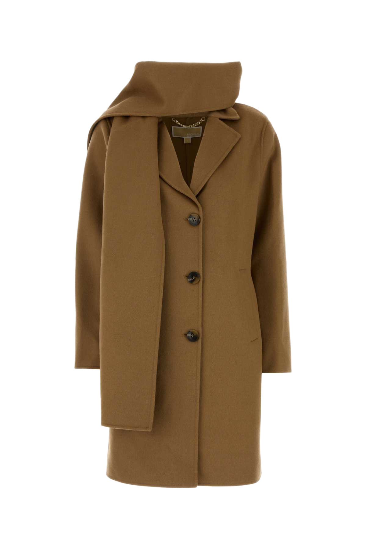 Camel Wool Blend Coat Dkcamel Cappotti
