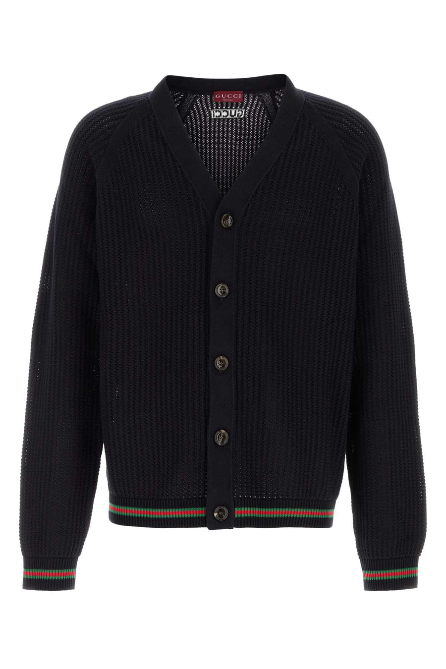 Gucci 100% Cotton cardigan in navy