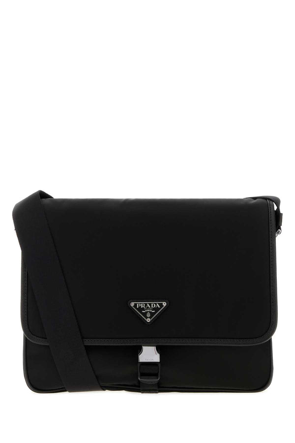 Prada Exterior: 100% Fabric shoulder bag in black