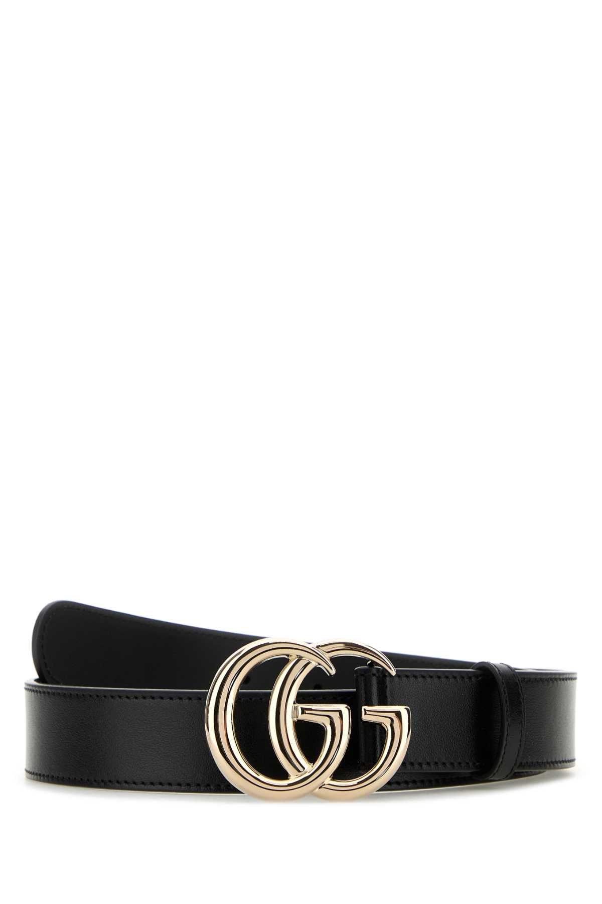 Black Calf Skin Cinture