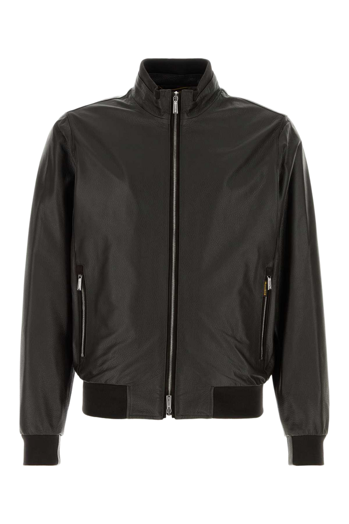 Dark Brown Leather Carasco Jacket Tmoro Giacche In Pelle