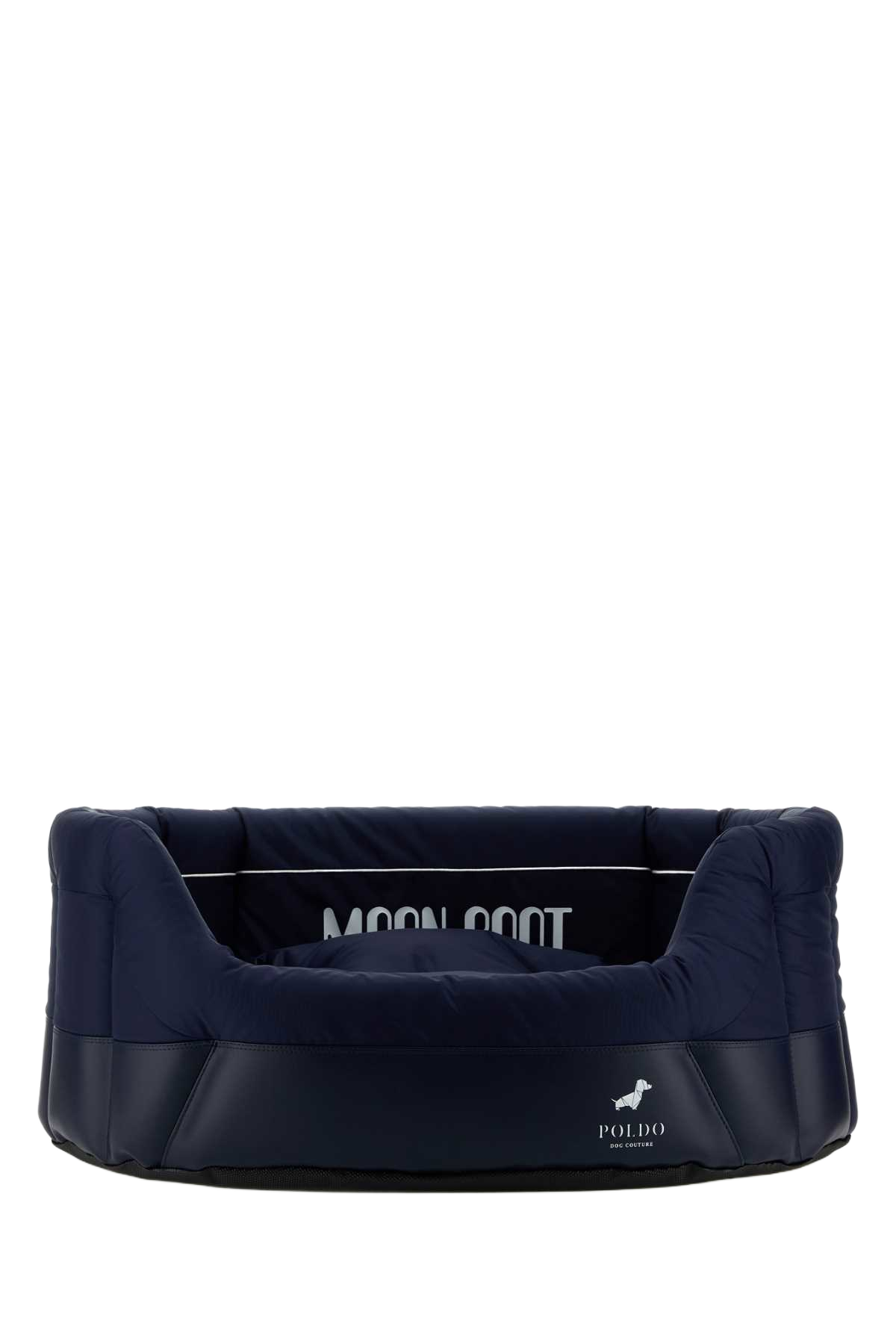 Navy Blue Fabric Poldo Dog Couture X Moonboot Doghouse Blu Exterior: Extra-accessori