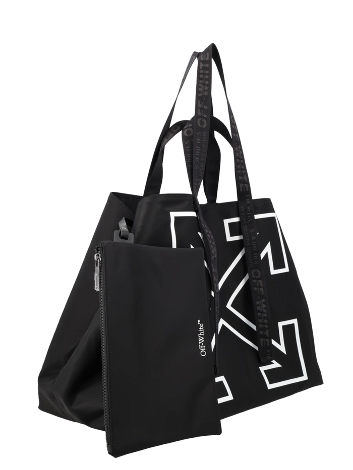 Borsa Tote Heritage Day Large Black Polyamide Handbags