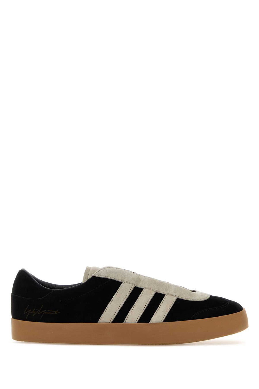 Y3 Yamamoto Exterior: 100% Suede sneaker in black