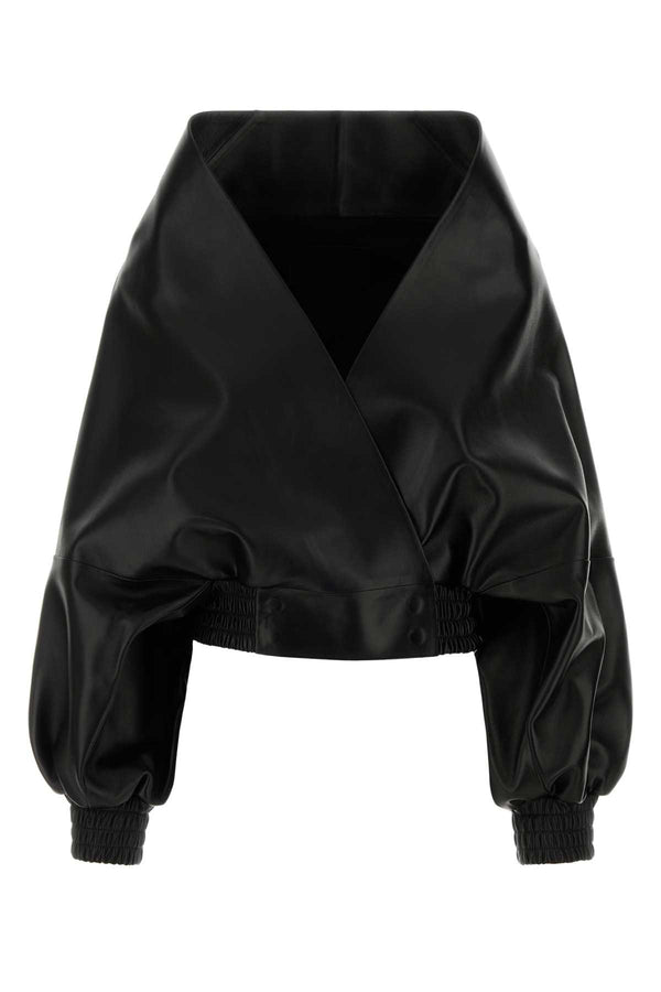 Balenciaga Exterior: 100% Lamb. Lining: 100% Viscose jacket in black