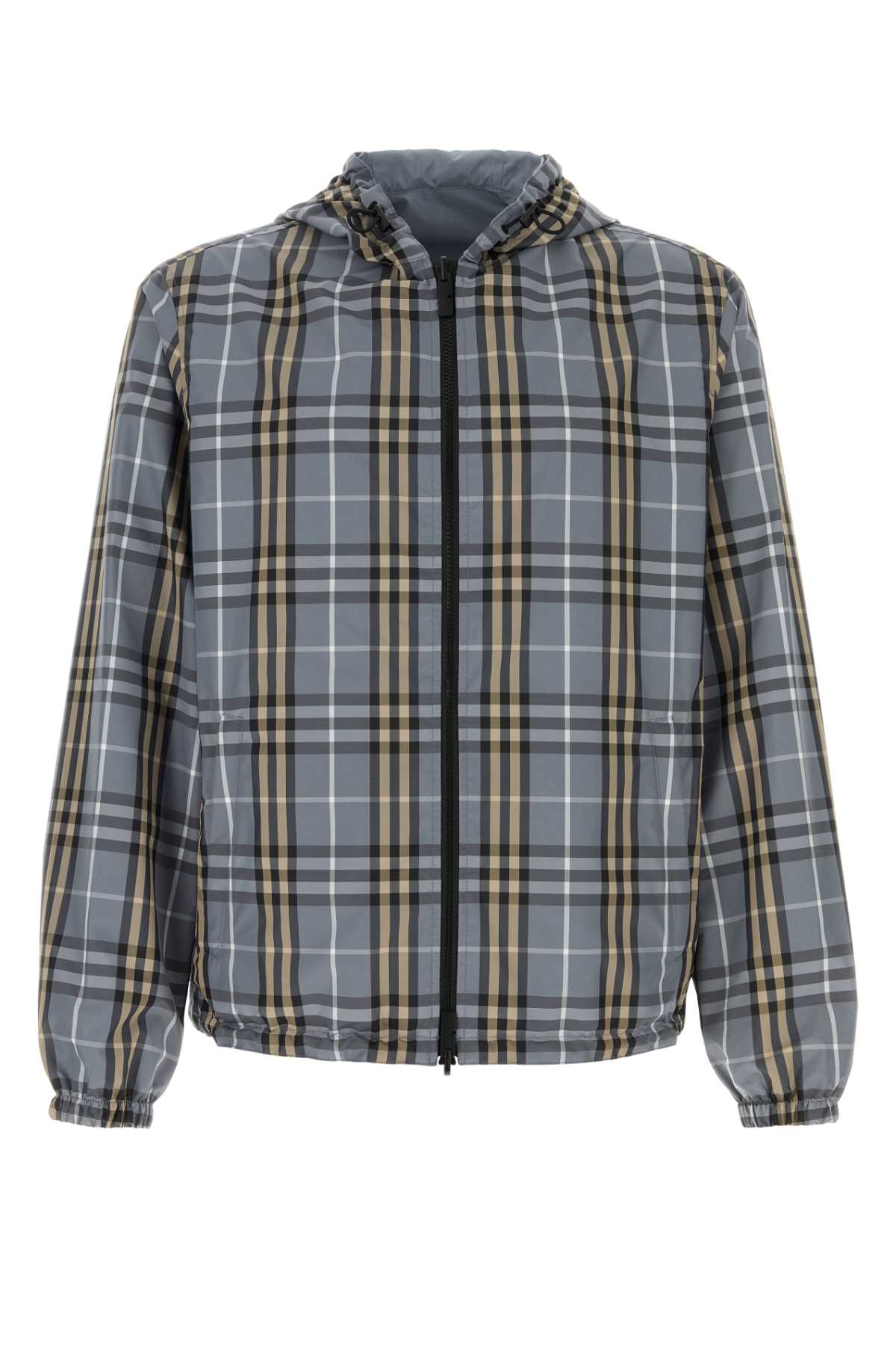 Waveblueipcheck Polyester Giubbini