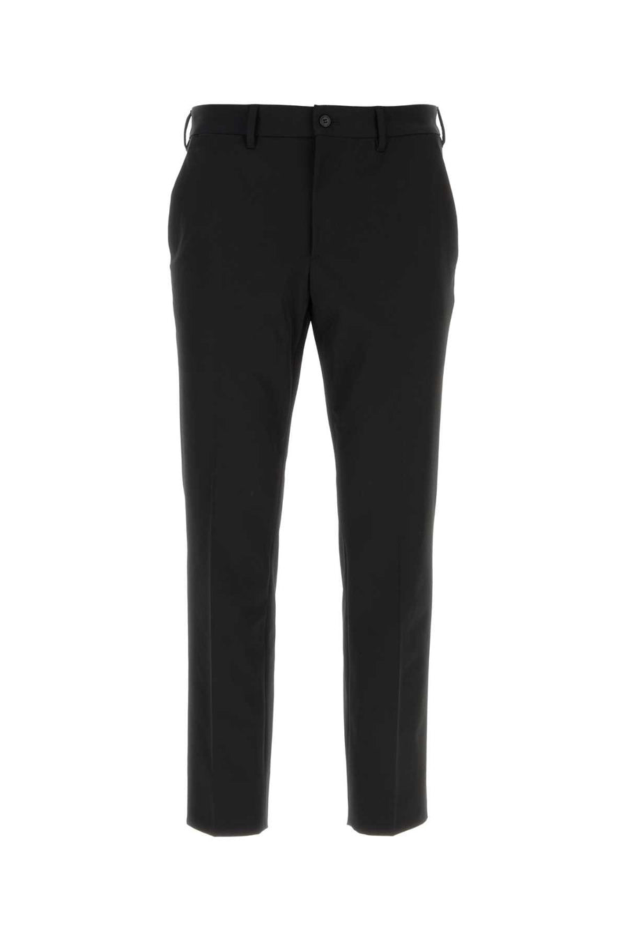 Prada Recycled polyester blend with stretch trousers in black