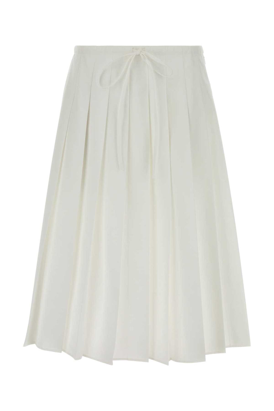 Prada 65% Polyester skirt in white