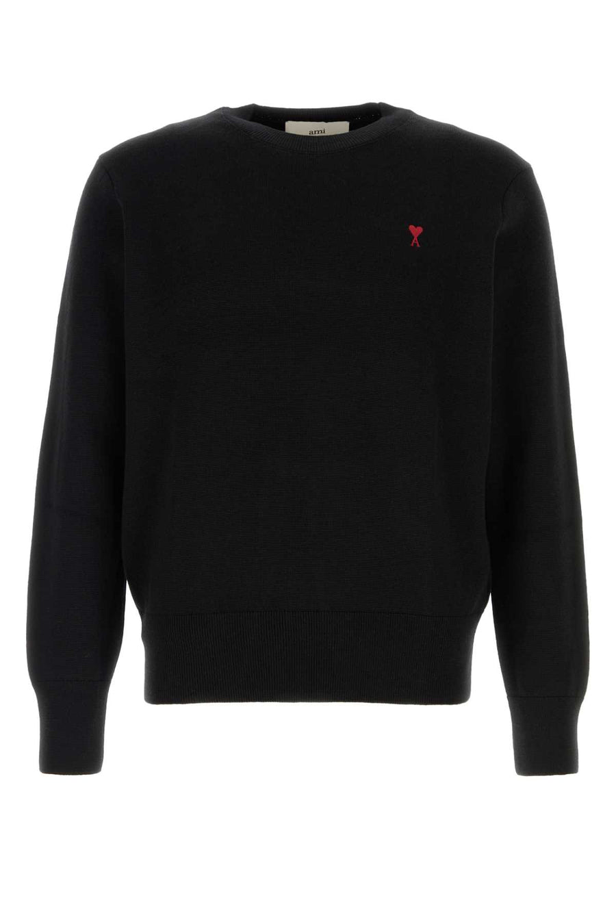 AMI Paris 100% Merino wool sweater in black