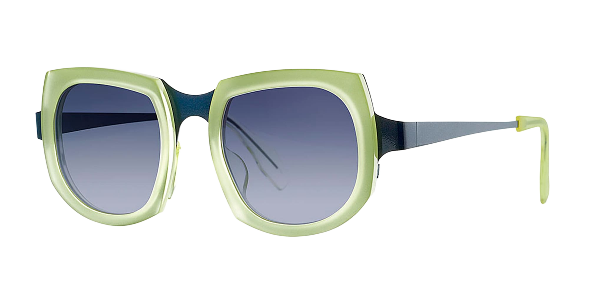 Aogashima 9 - Star Blue Transparent Yellow Acetate Sunglasses