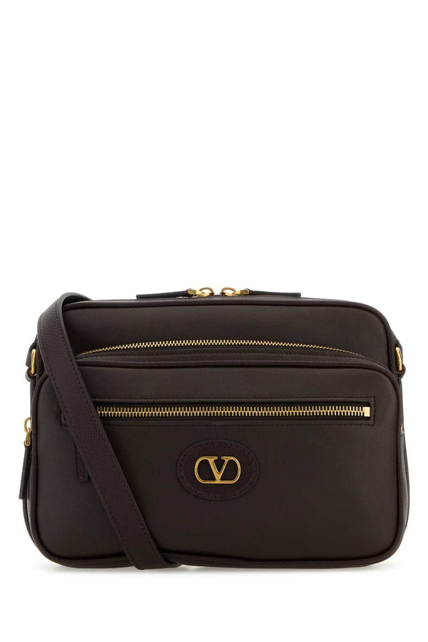 Valentino Garavani Case Calf leather (Bos Taurus) crossbody bag in brown