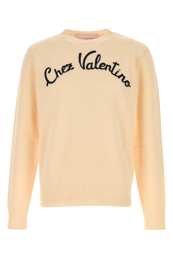 Valentino Garavani 100% Virgin wool sweater in beige
