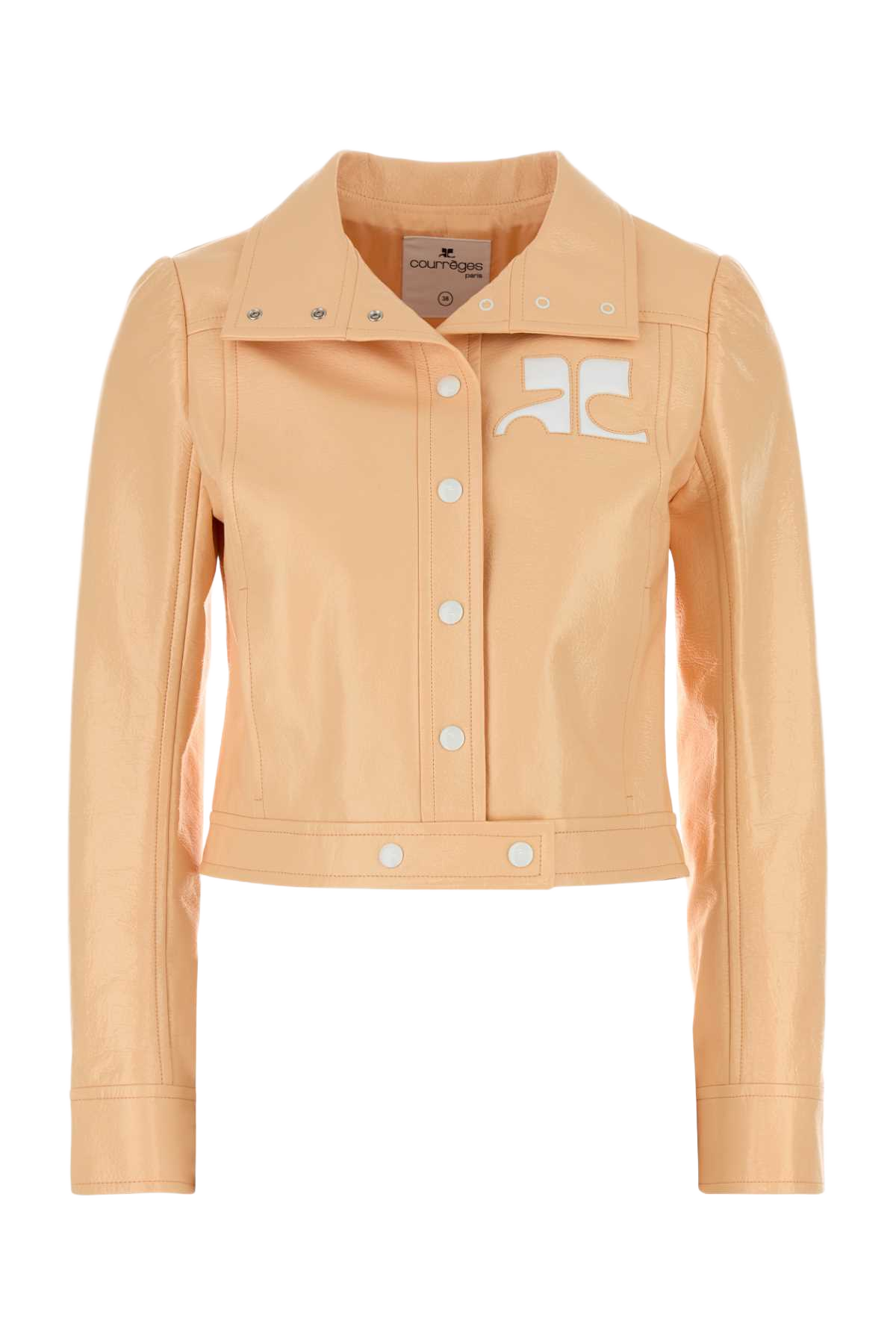 Peach Vinyl Blazer Dawnorange Giacche E Gilet