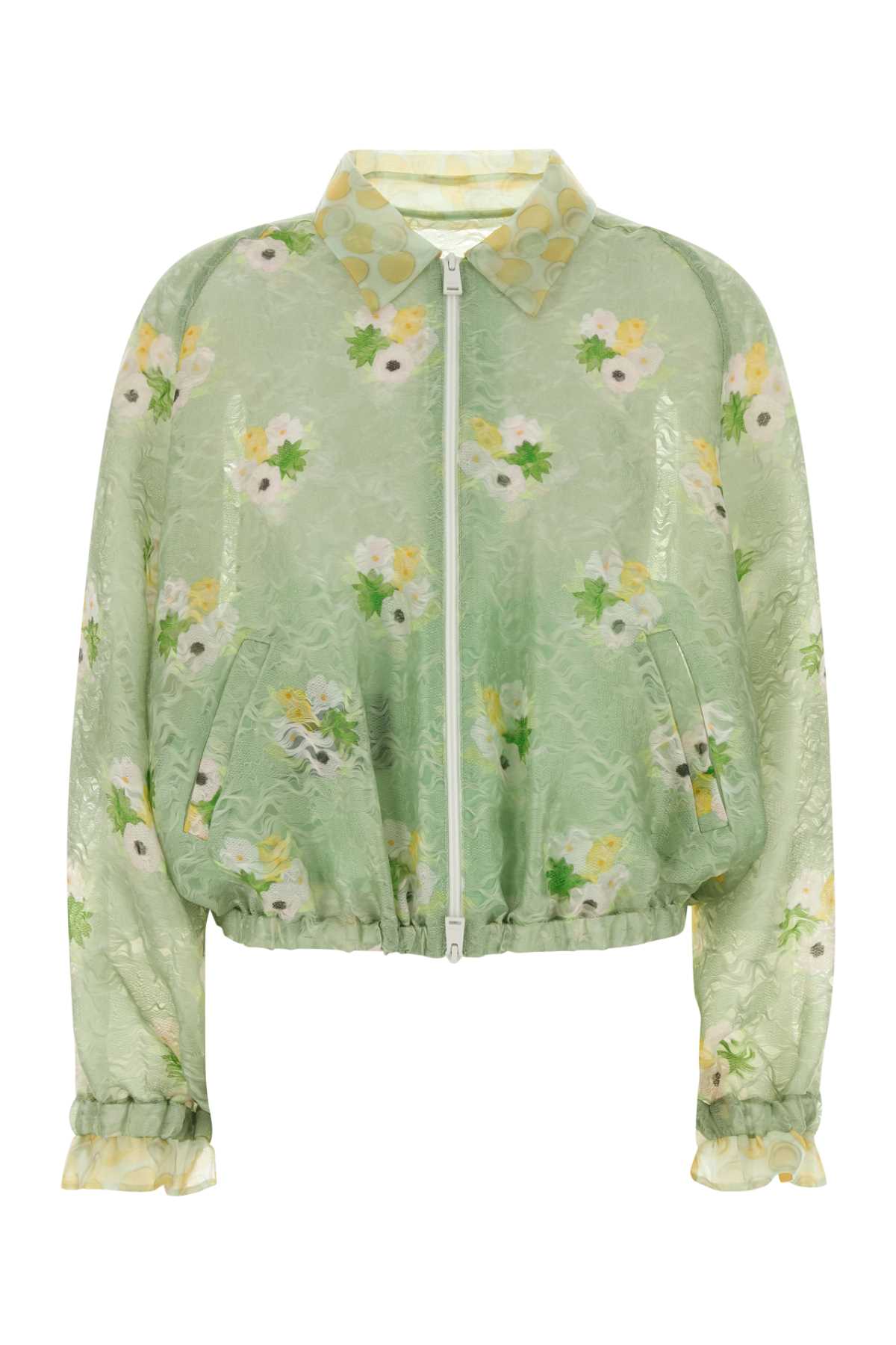 Fj7711aw9f F1al8 Light Green Exterior: Silk Nylon Giubbini