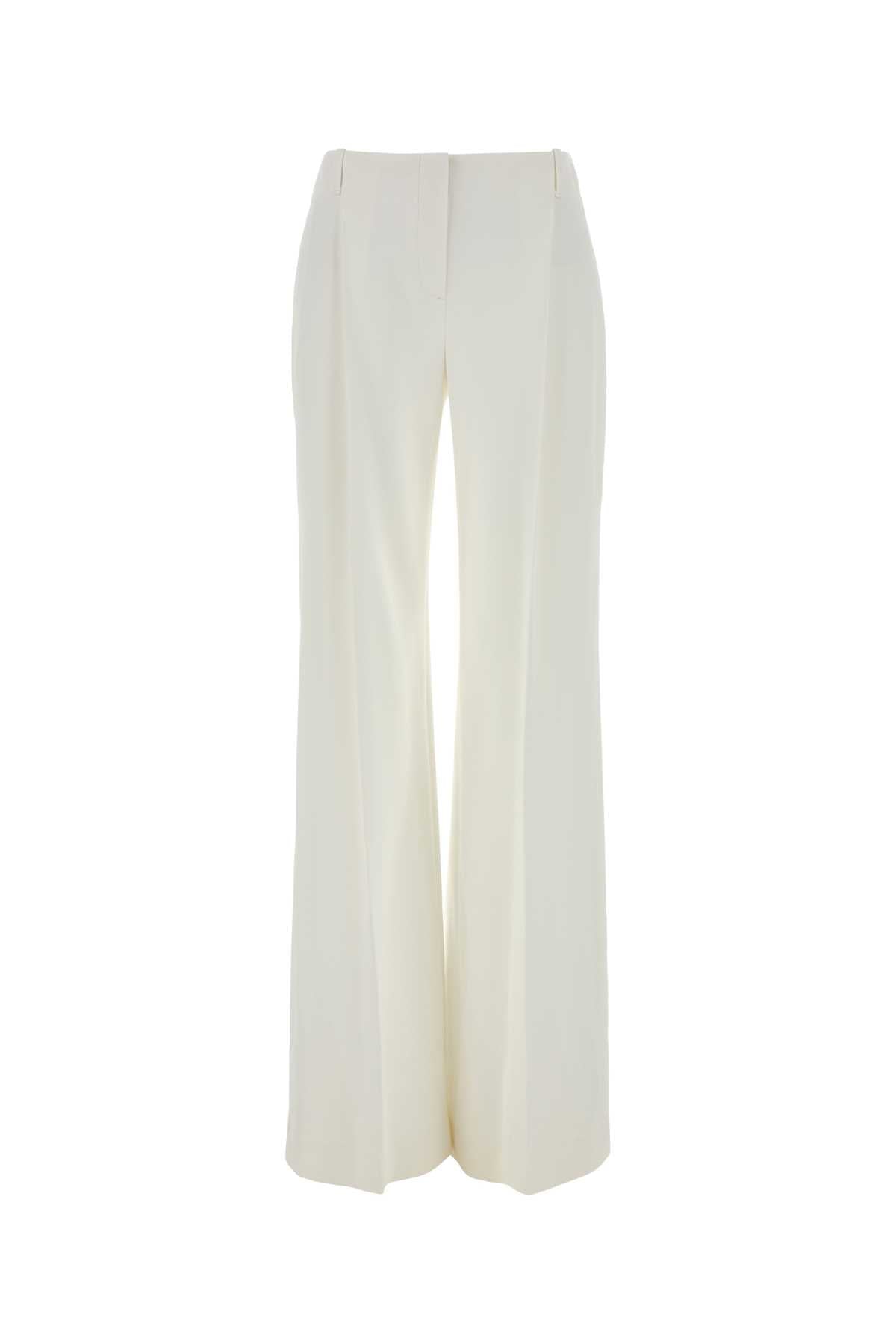 D486p701xif 10602 Snowwhiteoffwhite Exterior: Acetate Viscose Pantaloni