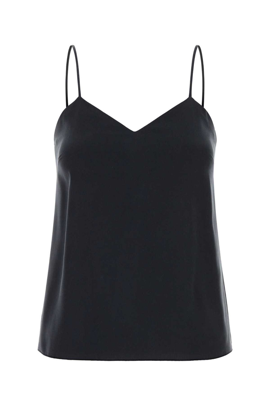 Max Mara 100% Silk tank top in navy