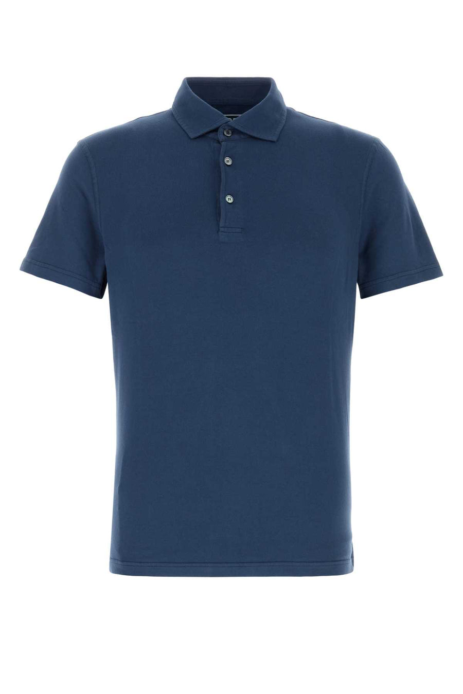 Fedeli 93% Cotton polo shirt in blue