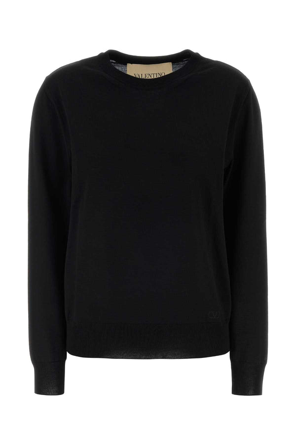Valentino Garavani Vlogo 100% Wool sweater in black