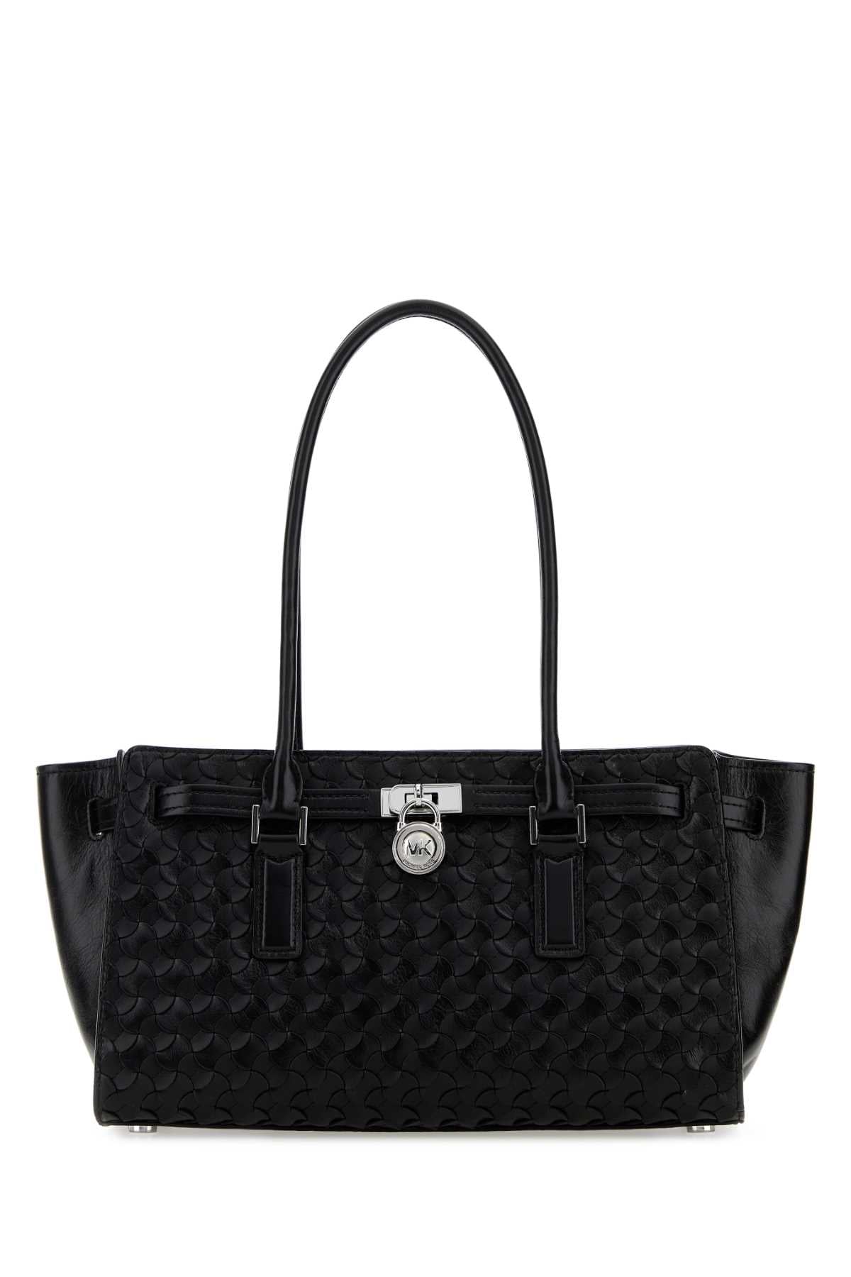 Black Leather Hamilton Shoulder Bag Cow Borse A Mano