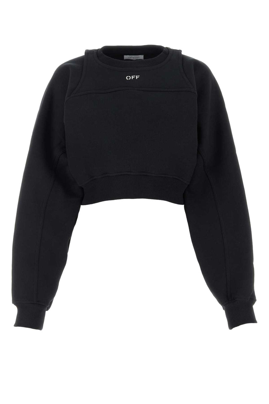 Off-White 100% Cotton sweatshirt in black