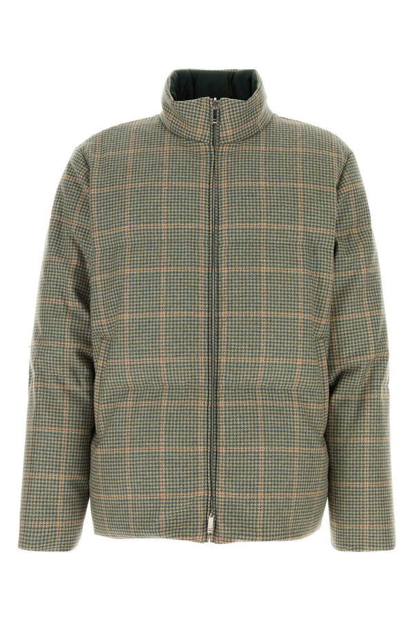 Thom Browne Self 100% wool down jacket in green