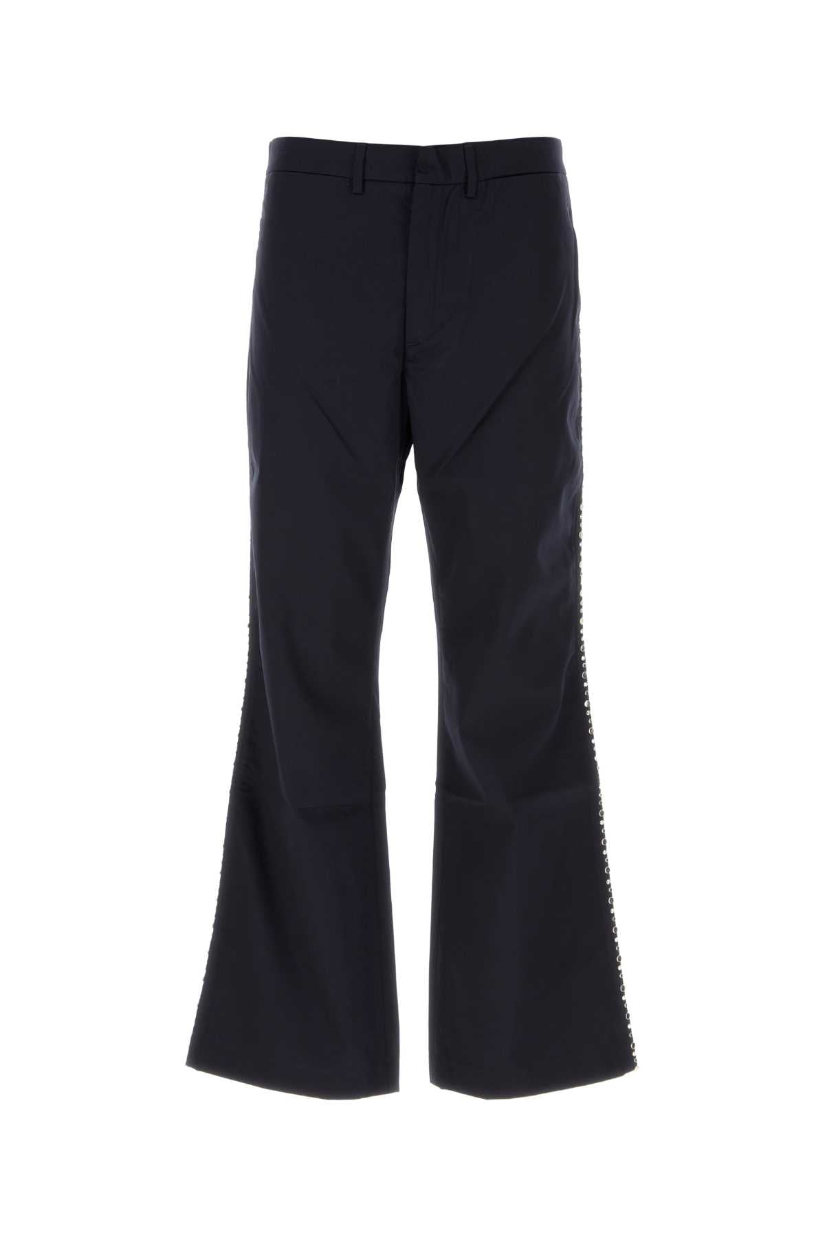 Midnight Blue Cotton Pant Navy Exterior: Pantaloni