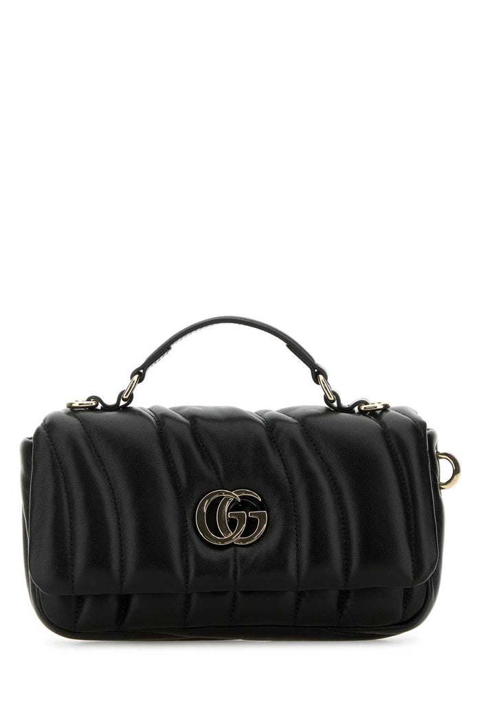 Black Leather Gg Milano Handbag Borse A Mano