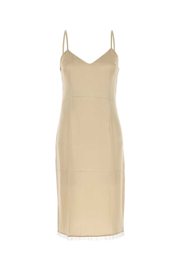 Prada 100% Silk dress in beige