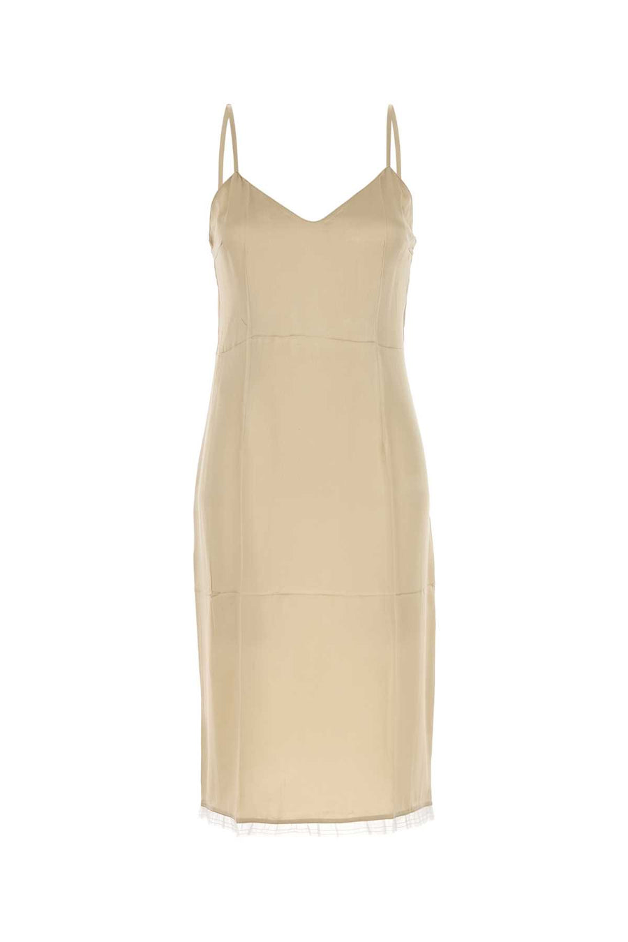 Prada 100% Silk dress in beige