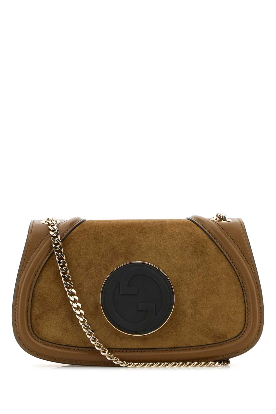 Gucci Exterior: 100% Suede shoulder bag in brown