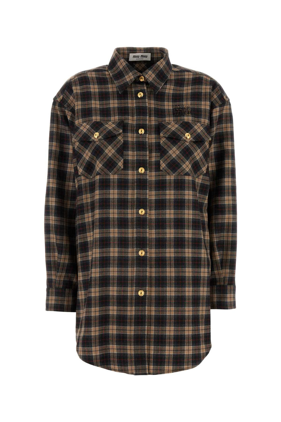 Miu Miu 100% Virgin Wool shirt in beige