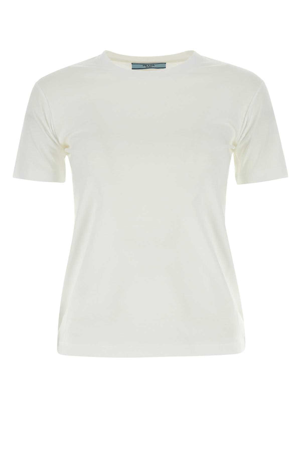Prada 100% Cotton t-shirt in white