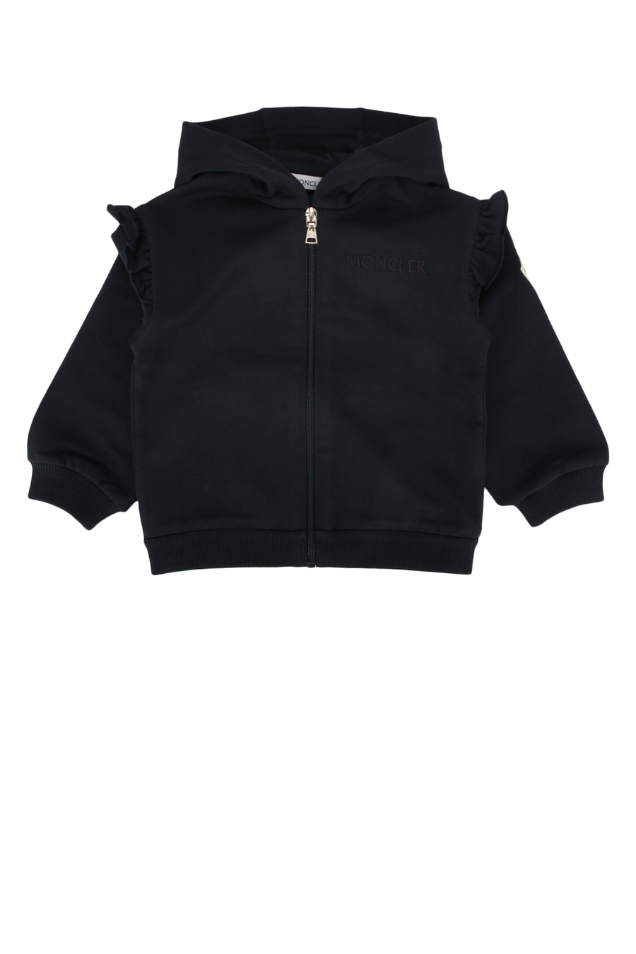 Moncler Jr Clothing 95% Cotton + 5% Elastane hoodie in black
