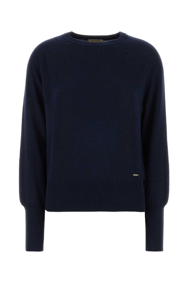 Woolrich Manica 50% Cotton sweater in navy