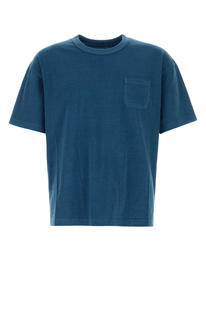 Blue Cotton T-Shirt Ltindigo Exterior