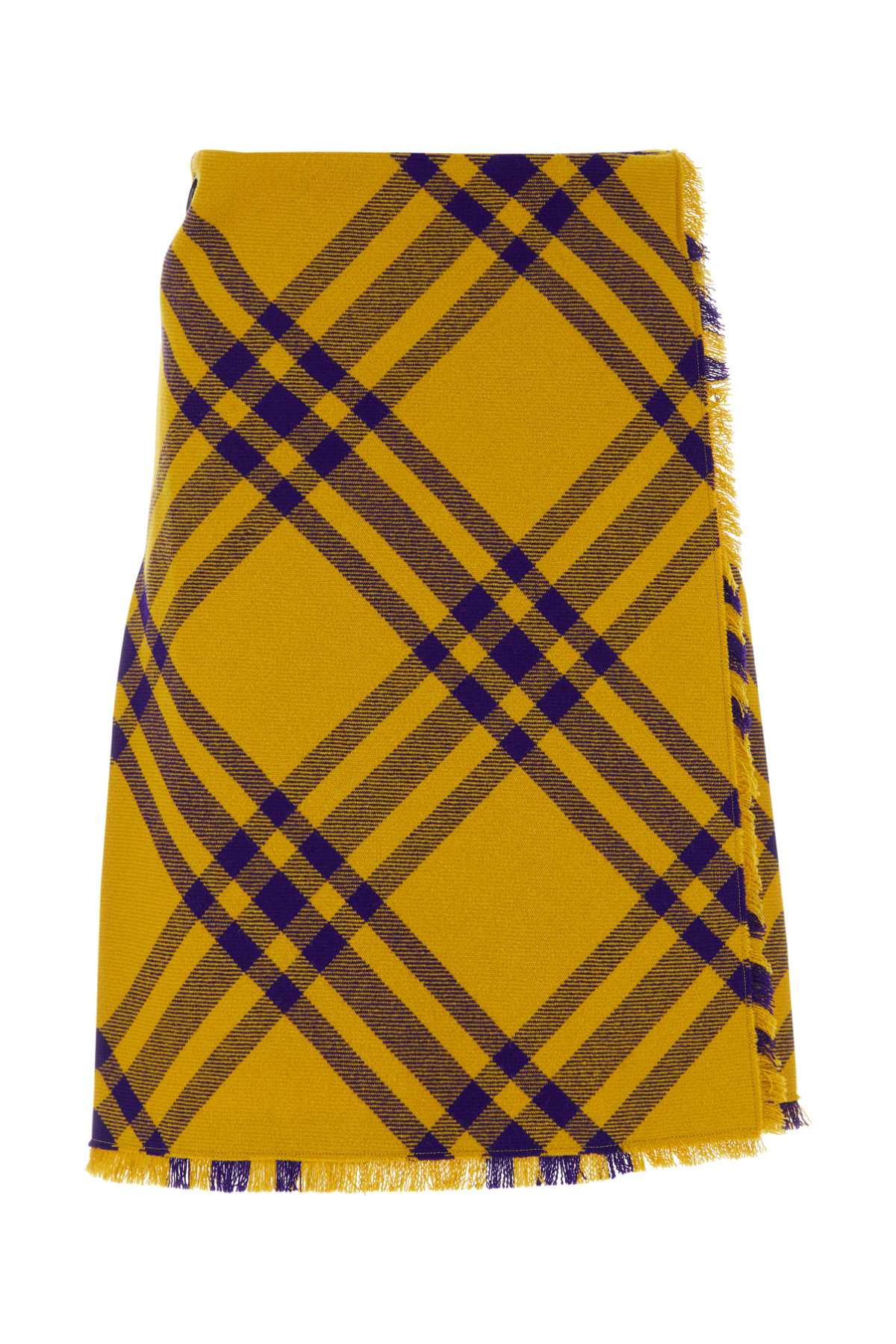 Embroidered Wool Skirt Pearipcheck Exterior: Gonne