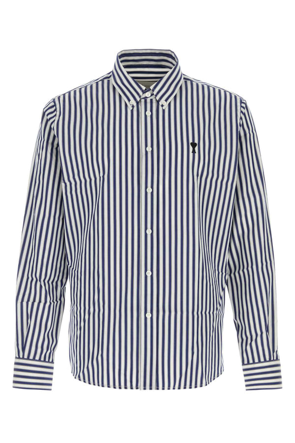 Bleu Roi / Blanc Exterior: Cotton Camicie