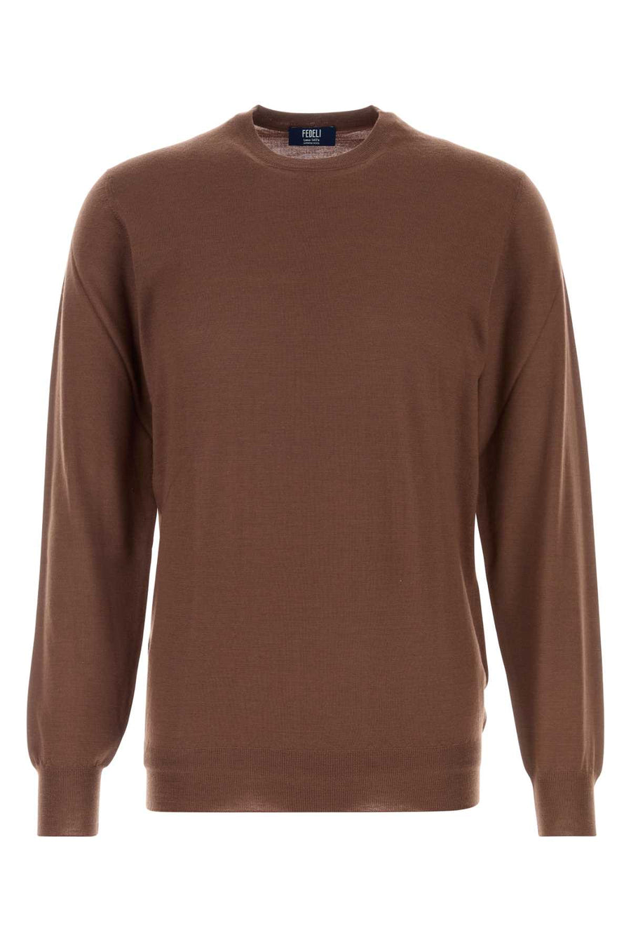 Fedeli 100% Virgin wool sweater in brown