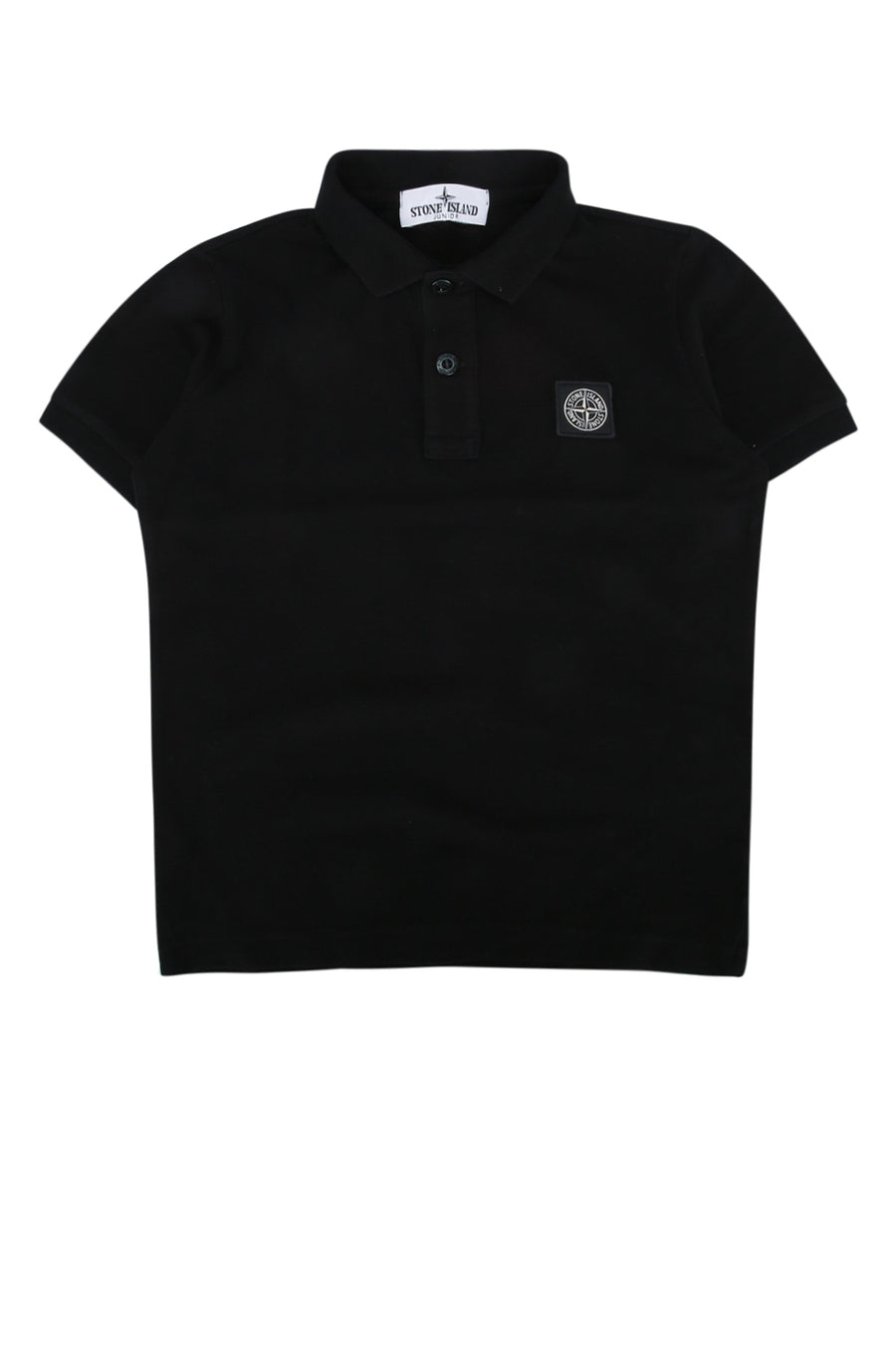 Stone Island Kids Polo 95% Cotton polo in black