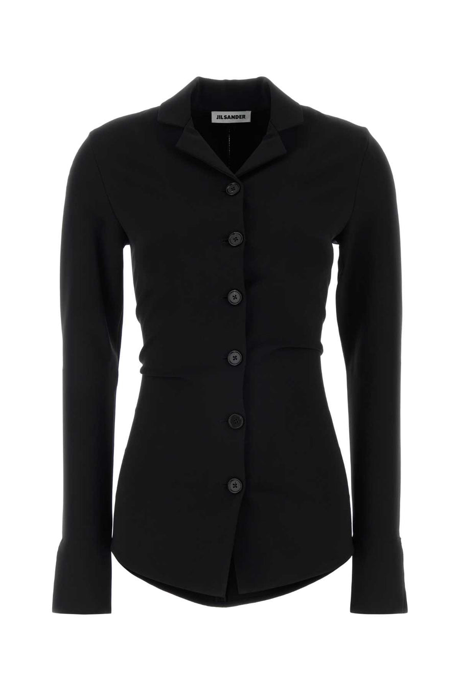 Jil Sander 70% Viscose shirt in black