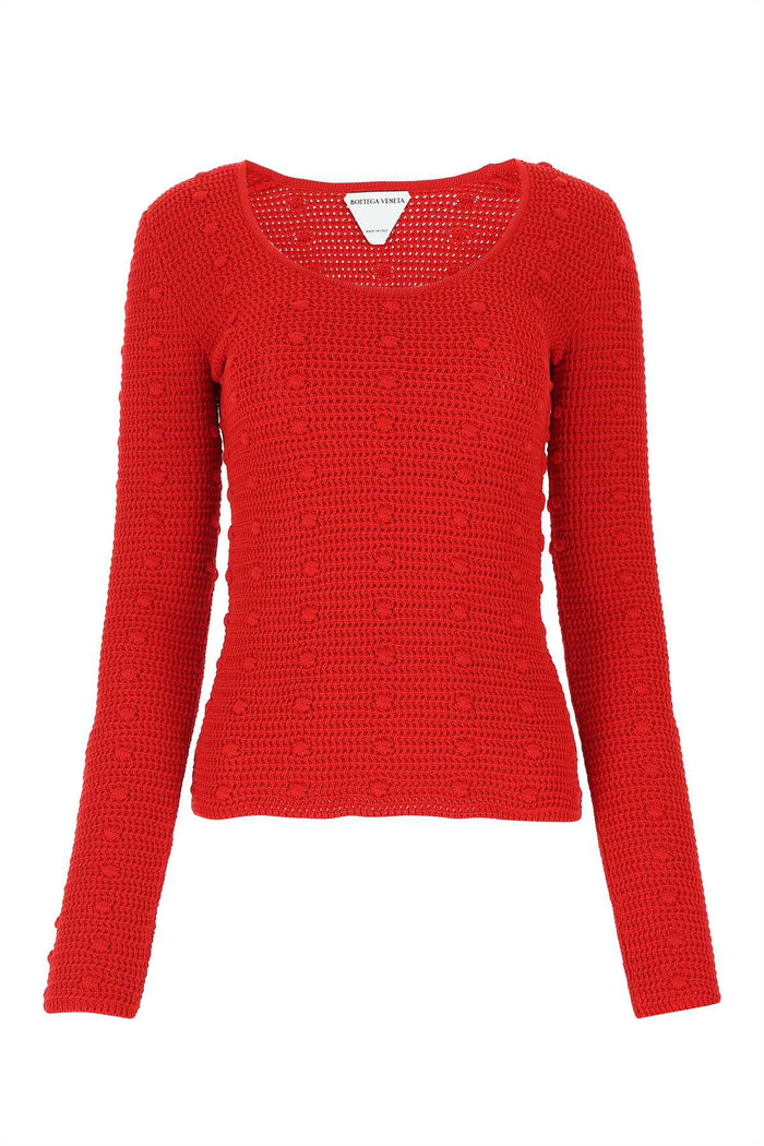 Red Cotton Sweater 6144 Exterior: Cotone Maglieria