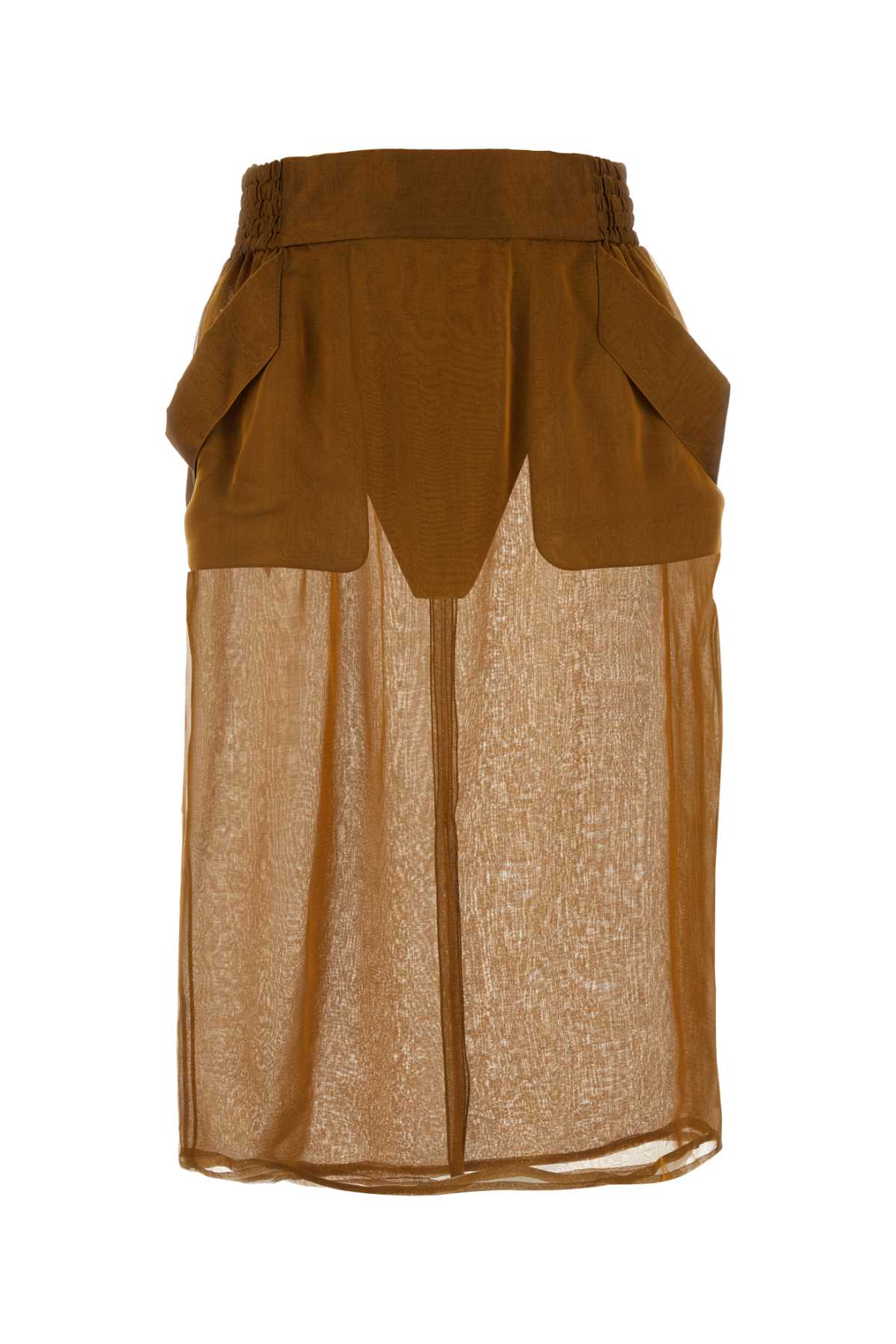 Bronze Silk Skirt Ocre Exterior: Gonne