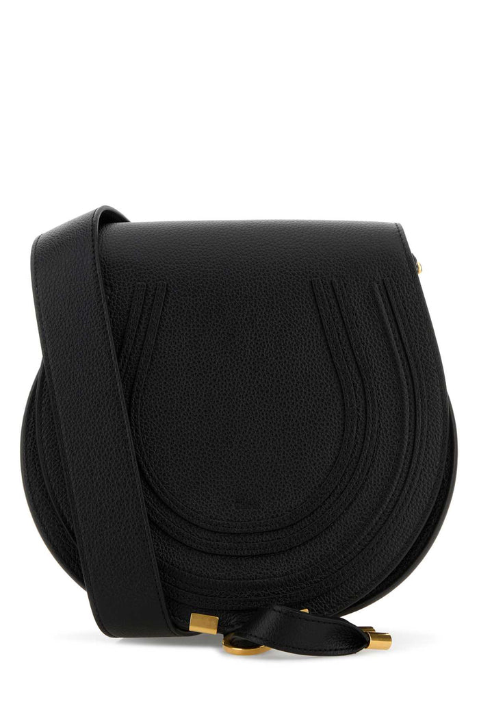 Black Leather Marcie Crossbody Bag Borse A Tracolla
