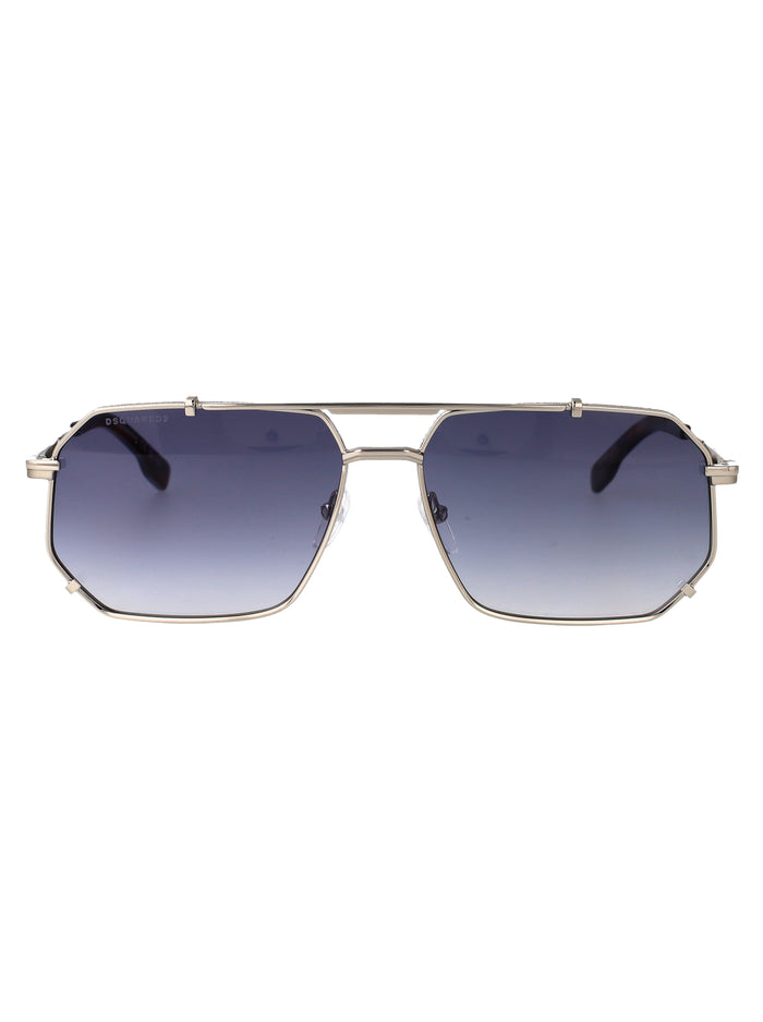 D2 0175-S Palladium Metal Sunglasses
