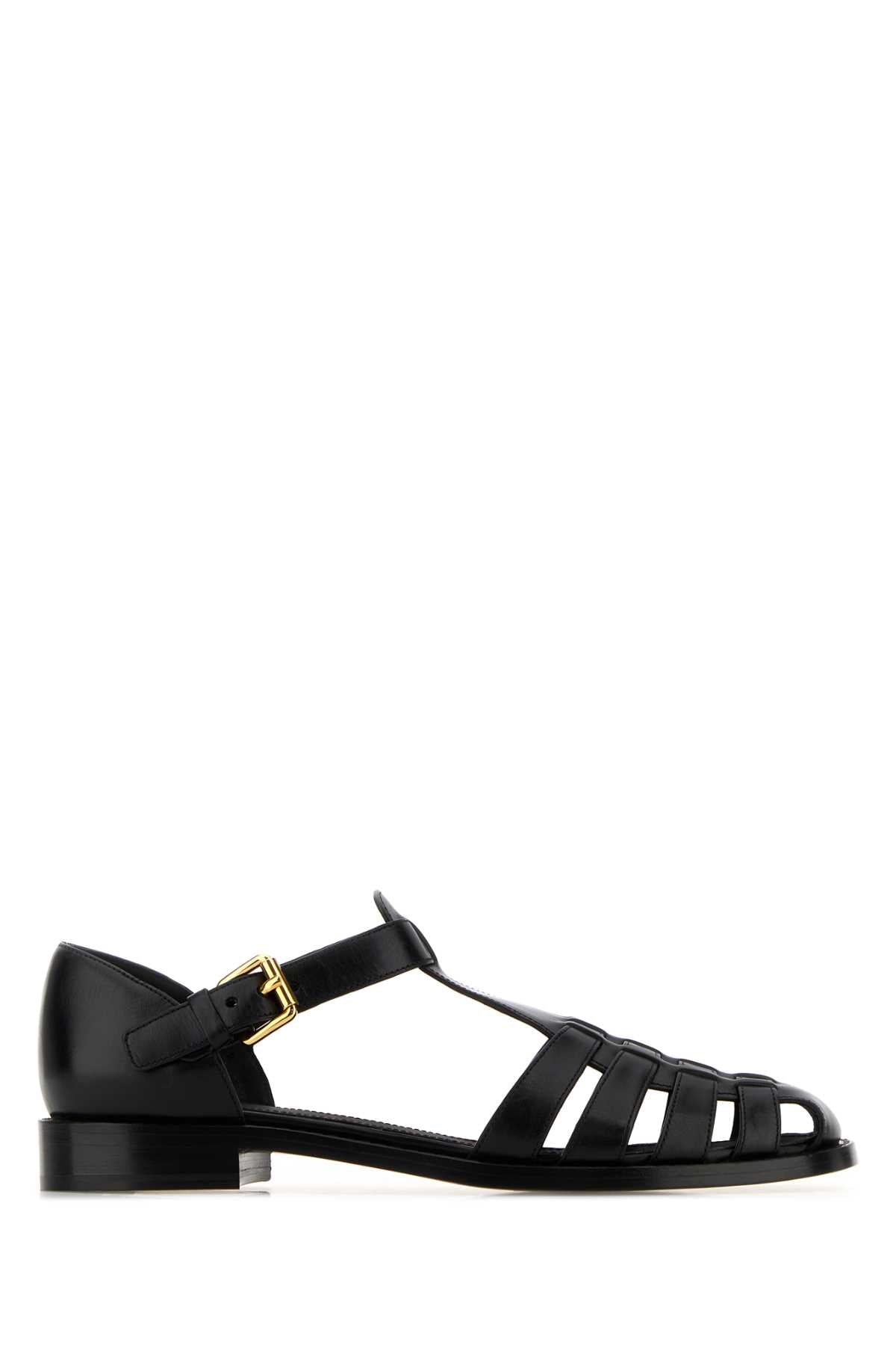 Black Leather Kelsey Ballerinas Ballerine