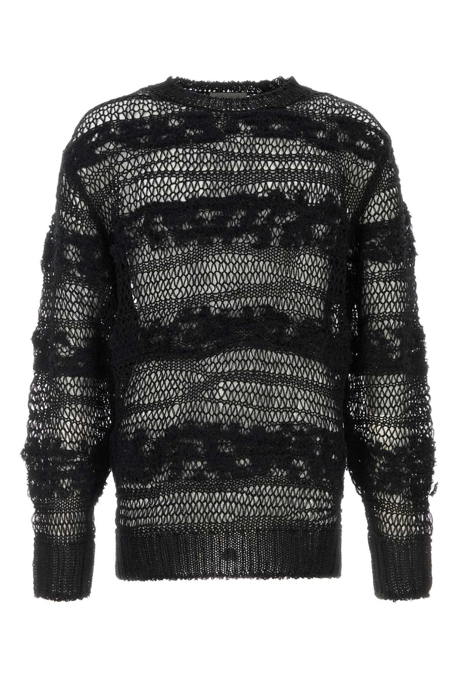 Yohji Yamamoto Neck 45% Cotton sweater in black