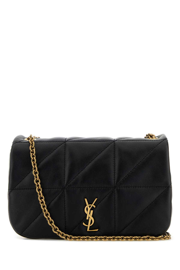 Saint Laurent Jamie Exterior: 100% Leather shoulder bag in black