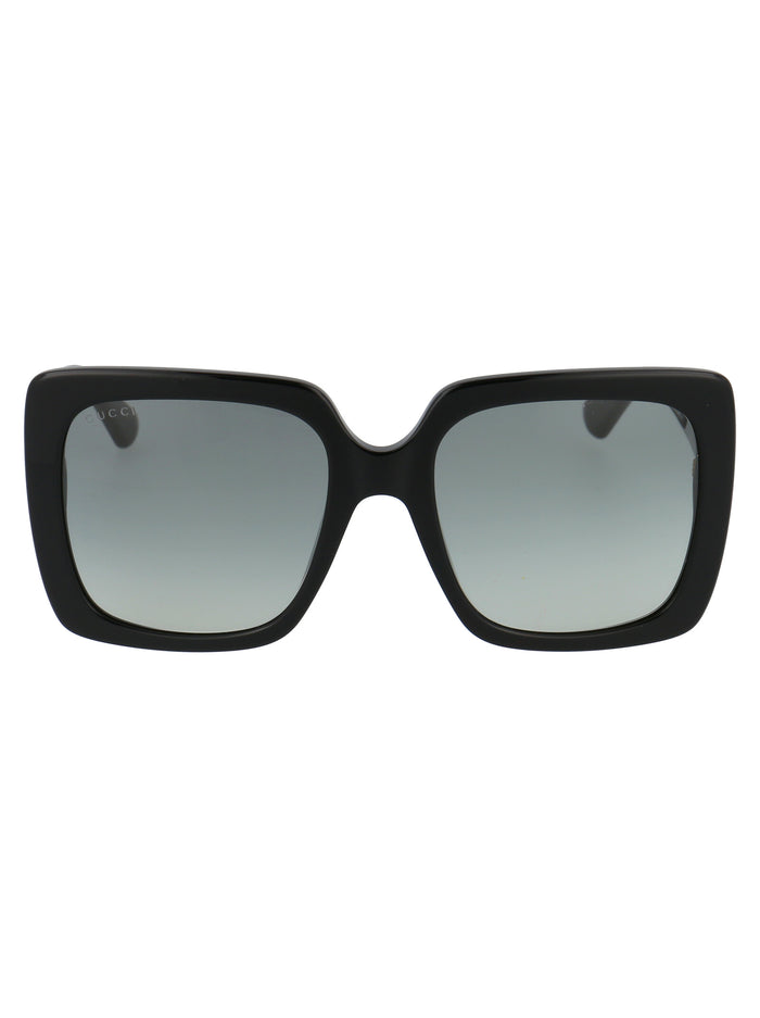 Gg0418s 001 Black Grey Acetate Sunglasses